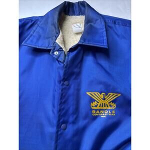 VTG nylon jacket Falco men Sz XL ILGWU Ladies Union Randall Contractor Distress